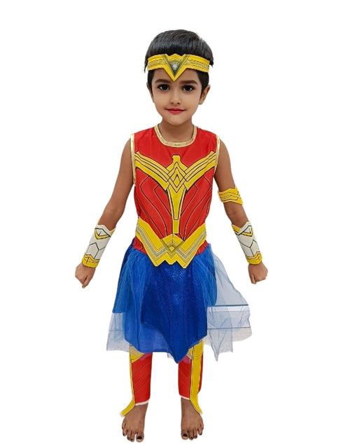 Goddess of War American Comic Superhero Kids Fancy Dress Costume for Girls - Imported